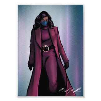 Michelle Obama Plum Coat (eerste opening) Foto Afdruk