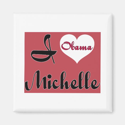 Michelle Obama PNK - Gepersonaliseerd Magneet (Voorkant)