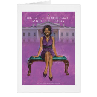 MICHELLE OBAMA POSTKAART VOOR EERSTE LADY