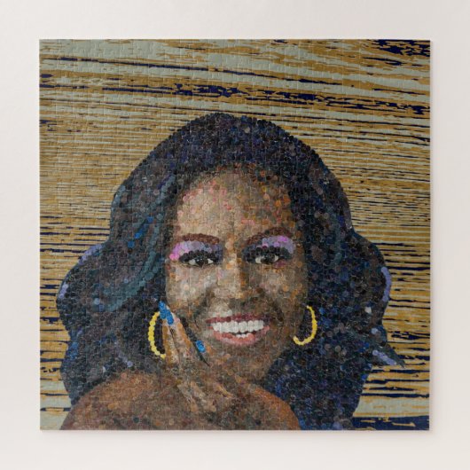 Michelle Obama Puzzle Legpuzzel (Verticaal)