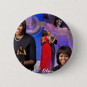 Michelle Obama Ronde Button 5,7 Cm