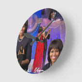 Michelle Obama Ronde Klok (Hoek)