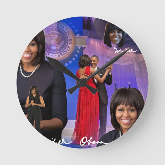Michelle Obama Ronde Klok (Voorkant)