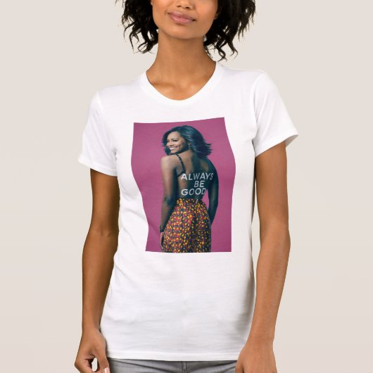 "Michelle Obama: Sierlijke invloed - Omarm God T-shirt (Voorkant)