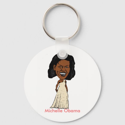 Michelle Obama sleutelhanger (Voorkant)