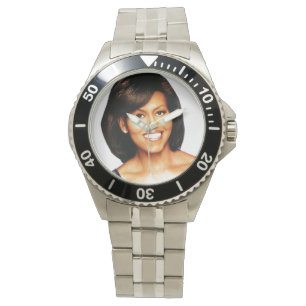 MICHELLE OBAMA SMILING watch Horloge