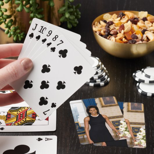 Michelle Obama-speelkaarten Pokerkaarten (Insitu)