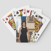 Michelle Obama-speelkaarten Pokerkaarten (Achterkant)
