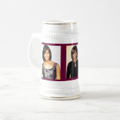 MICHELLE OBAMA stein Bierpul (Voorkant links)