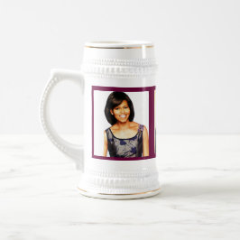 MICHELLE OBAMA stein Bierpul