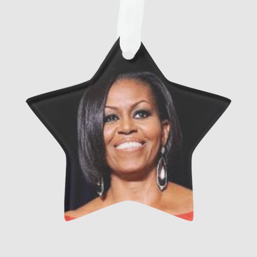 MICHELLE OBAMA-versiering Ornament (achterkant)