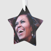 MICHELLE OBAMA-versiering Ornament (voorkant)