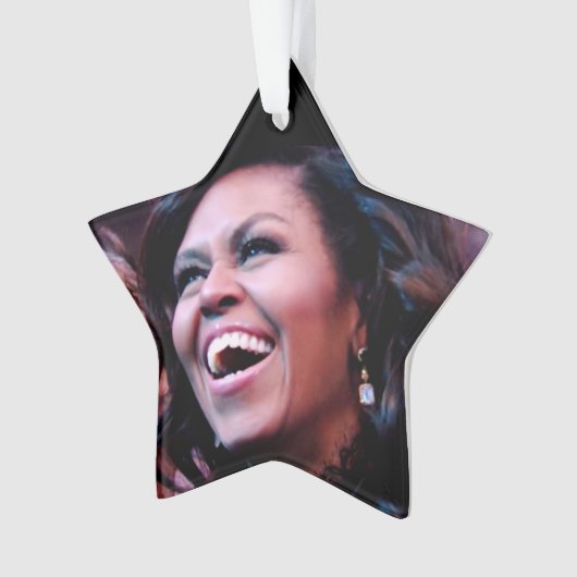 MICHELLE OBAMA-versiering Ornament (voorkant)