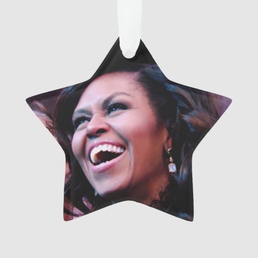 MICHELLE OBAMA-versiering Ornament (voorkant)