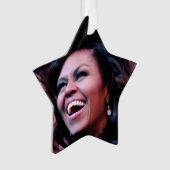 MICHELLE OBAMA-versiering Ornament (voorkant)