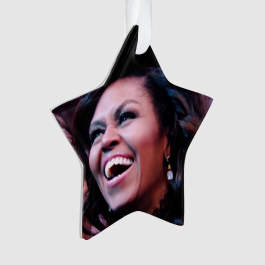 MICHELLE OBAMA-versiering Ornament (voorkant)