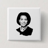 Michelle Obama Vierkante Button 5,1 Cm (Voorkant)