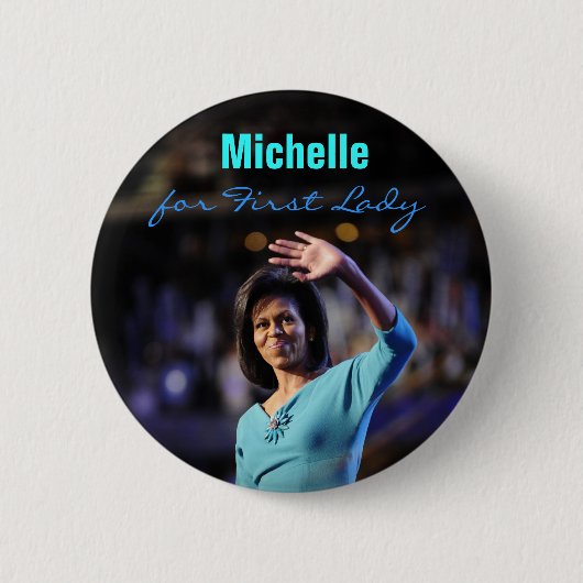 Michelle Obama voor de Button van First Lady (Voorkant)