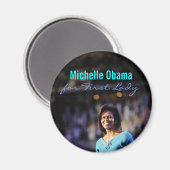 Michelle Obama voor First Lady Magnet (Voorkant / Achterkant)