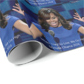 Michelle Obama "We gaan hoog", collectief verkrijg Cadeaupapier (Rol Hoek)