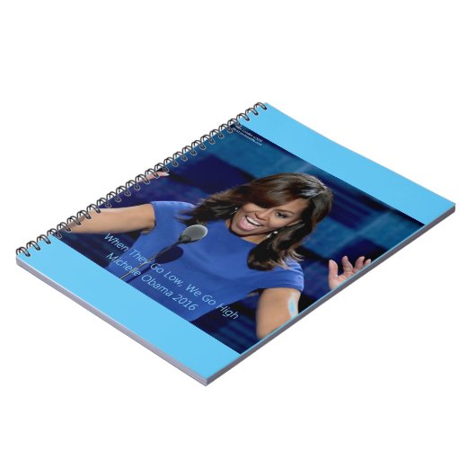 Michelle Obama "We gaan hoog", collectief verkrijg Notitieboek (Linkerzijde)