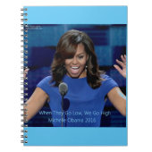 Michelle Obama "We gaan hoog", collectief verkrijg Notitieboek (Voorkant)