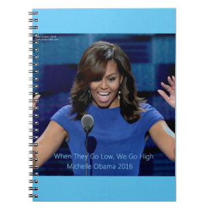 Michelle Obama "We gaan hoog", collectief verkrijg Notitieboek