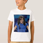 Michelle Obama "We gaan hoog", collectief verkrijg T-shirt (Voorkant)