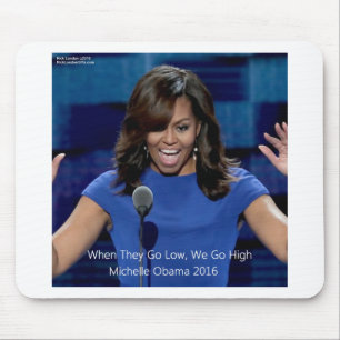 Michelle Obama "We Go High" Verzamelaarsobject Muismat