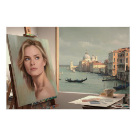 Michelle Pfeiffer Portret in uitvoering - Pastel Perfect Poster