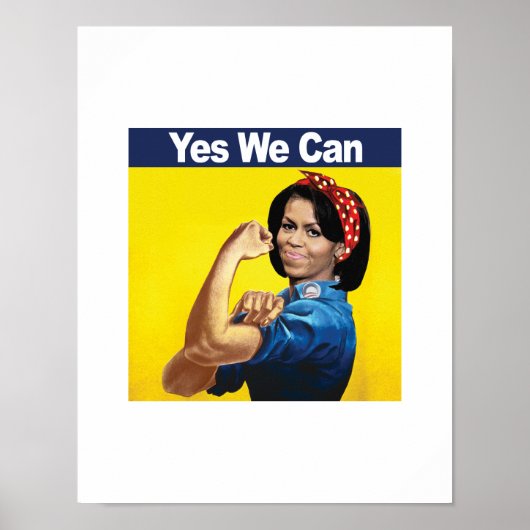 MICHELLE THE RIVETER - JA WE KUNNEN -.png Poster (Voorkant)