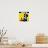 MICHELLE THE RIVETER - JA WE KUNNEN.png Poster (Keuken)