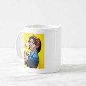 MICHELLE THE RIVETER.png Koffiemok (Voorkant links)