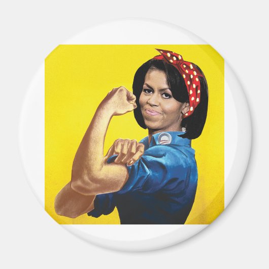 MICHELLE THE RIVETER -.png Magneet (Voorkant)