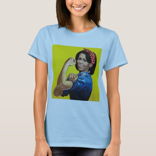 MICHELLE THE RIVETER -.png T-shirt (Voorkant)