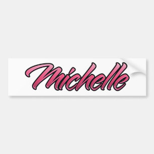 Michelle vervaagde roze Aufkleber Sticker