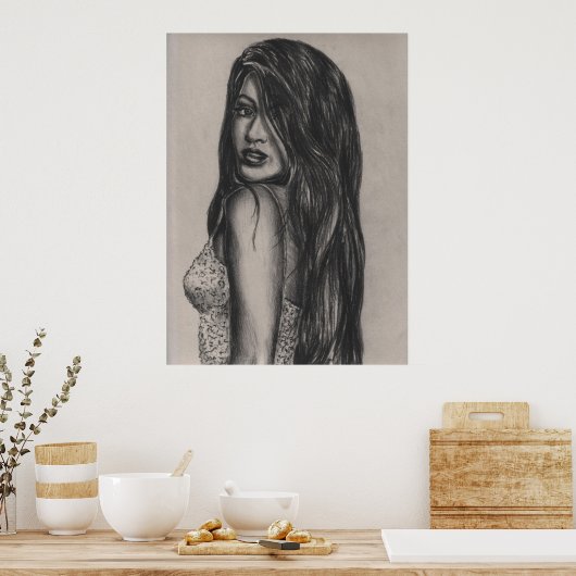 Michelle Weldy: Zonder titel #5 Poster (Keuken)