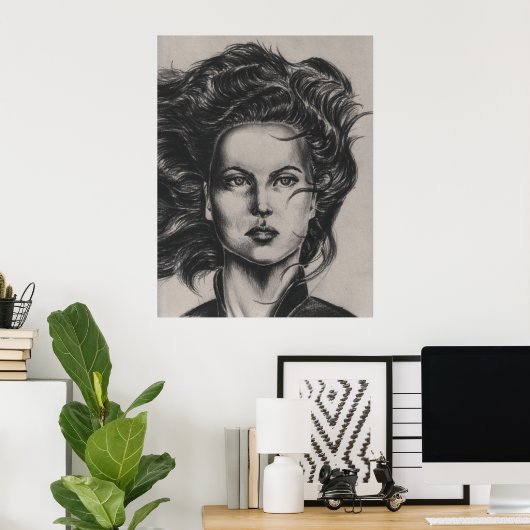 Michelle Weldy: Zonder titel #6 Poster (Thuiskantoor)