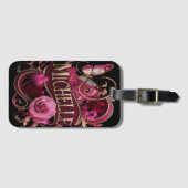 Michelle's Bloemen Naamplaat Bagagelabel (Voorkant (horizontaal))