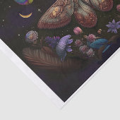 Michelle's fladderende maan, kleurrijke mot tissuepapier (Detail)