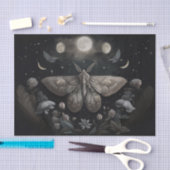 Michelle's fladderende maan, prachtige mot tissuepapier (Craft)