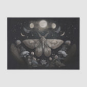 Michelle's fladderende maan, zilverachtige mot tissuepapier (Voorkant)