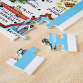 Michigan 11x14 Kaart Legpuzzel (Zijkant)
