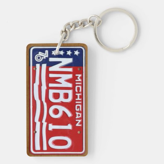 Michigan 1976 Bord Sleutelhanger (achterkant)