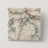 Michigan 2 vierkante button 5,1 cm (Voorkant)