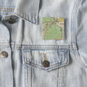 Michigan 4 vierkante button 5,1 cm (In situ)