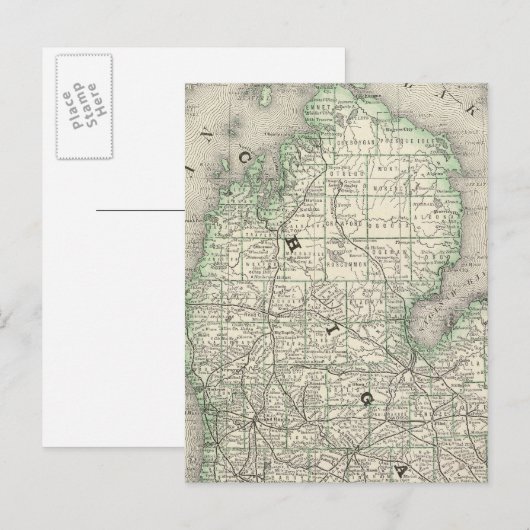 Michigan 8 briefkaart (Voorkant / Achterkant)