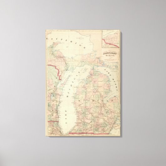 Michigan 8 canvas afdruk (Voorkant)