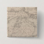 Michigan 9 vierkante button 5,1 cm (Voorkant)