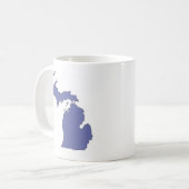 Michigan: A BLAUW Koffiemok (Voorkant links)